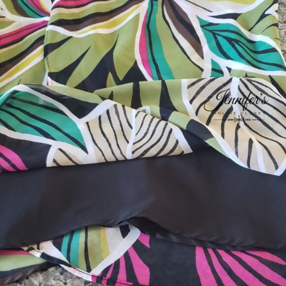 3/$25 Worthington Women's Floral Scoop Neck Cap Sleeve Blouse Size Large - Picture 9 of 12